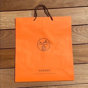Authentic Hermès shopping bag
